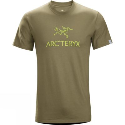 Playeras Arc'teryx Arc'word Manga Corta Hombre Verde Oliva - Chile EBV635081